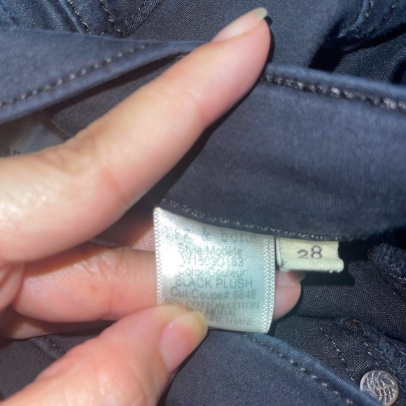 Rag & Bone Mid Rise Soft Twill Skinny Legging Jeans Black Plush Sz 28 - Picture 6 of 7